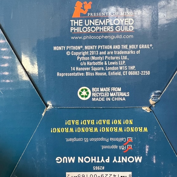 MONTY PYTHON MUG new in box 2013 coffee tea no flaws - Picture 10 of 10